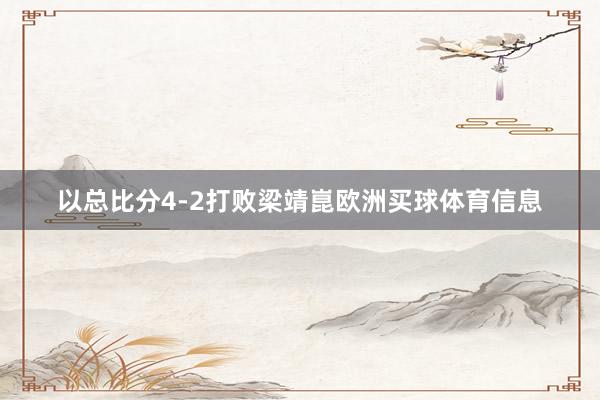 以总比分4-2打败梁靖崑欧洲买球体育信息